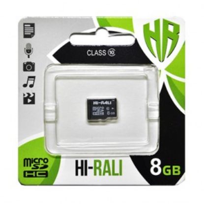  Зображення Карта пам`ятi MicroSDHC 8GB Class 10 Hi-Rali (HI-8GBSDCL10-00) 